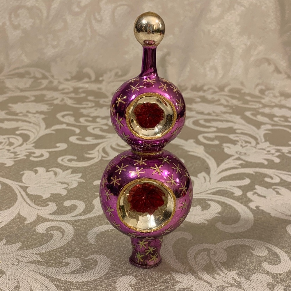 Christopher Radko Purple and Gold Holiday Ornament